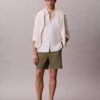 Raka seersucker-shorts med resår, 18 cm Raka seersucker-shorts med resår, 18 cm