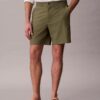 Raka seersucker-shorts med resår, 18 cm Raka seersucker-shorts med resår, 18 cm