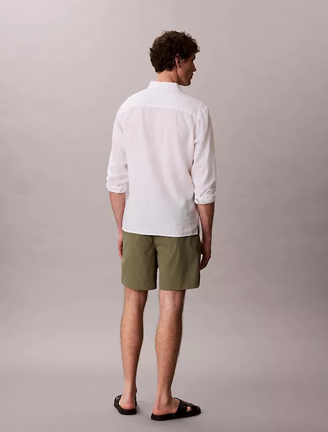 Raka seersucker-shorts med resår, 18 cm Raka seersucker-shorts med resår, 18 cm