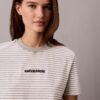 Randig T-shirt med CK-logotyp Randig T-shirt med CK-logotyp
