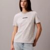 Randig T-shirt med CK-logotyp Randig T-shirt med CK-logotyp
