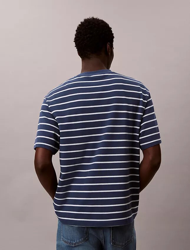 Randig T-shirt med logotyp Randig T-shirt med logotyp