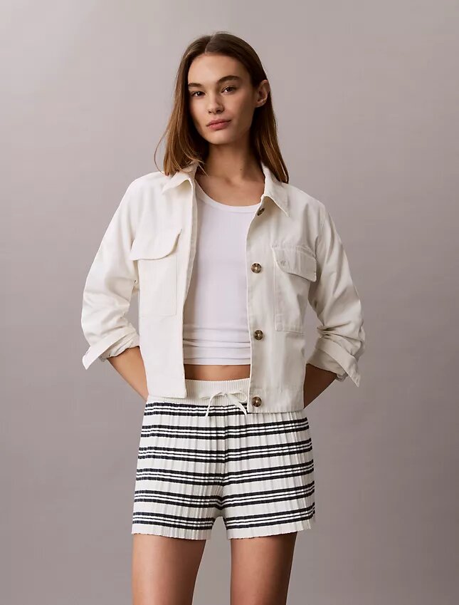 Randiga ribbstickade shorts Randiga ribbstickade shorts