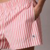 Randiga shorts i bomullspoplin Randiga shorts i bomullspoplin