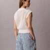 Randiga shorts i bomullspoplin