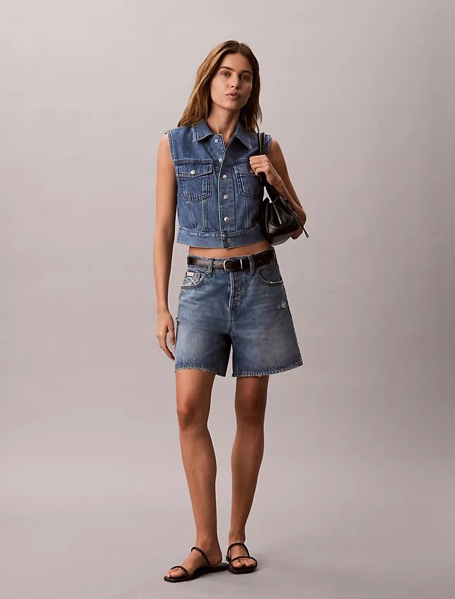 Ärmlös väst i Denim Ärmlös väst i Denim