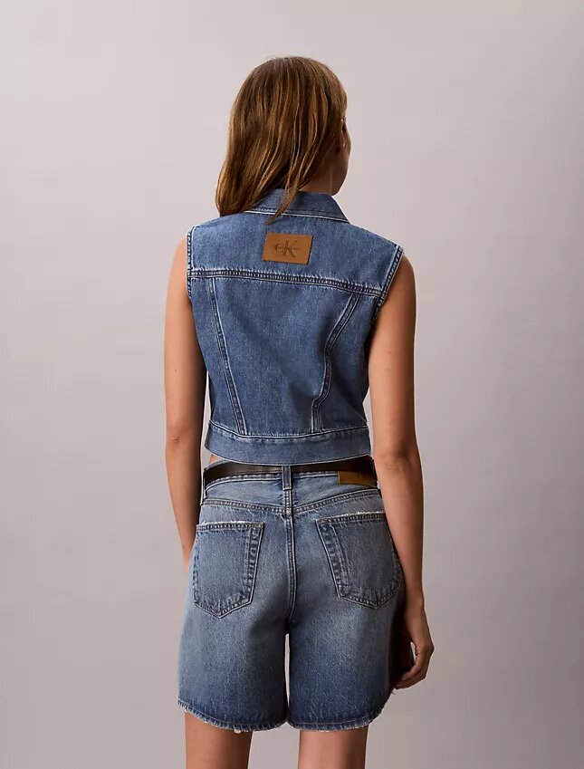 Ärmlös väst i Denim Ärmlös väst i Denim