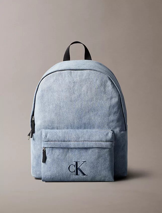 Ryggsäck i Denim med Monogram-logotyp Ryggsäck i Denim med Monogram-logotyp