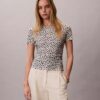 Rynkad slim fit-T-shirt Rynkad slim fit-T-shirt