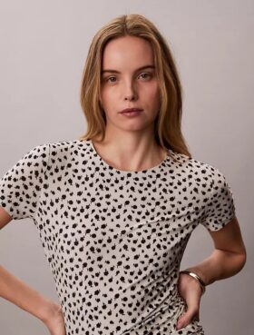 Rynkad slim fit-T-shirt Rynkad slim fit-T-shirt