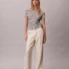 Rynkad slim fit-T-shirt Rynkad slim fit-T-shirt
