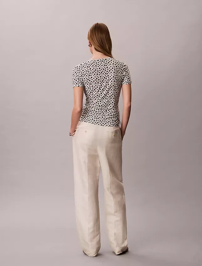 Rynkad slim fit-T-shirt Rynkad slim fit-T-shirt