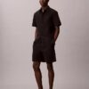 Seersucker-shorts med dragkedja Seersucker-shorts med dragkedja