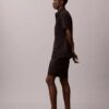 Seersucker-shorts med dragkedja Seersucker-shorts med dragkedja