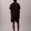 Seersucker-shorts med dragkedja Seersucker-shorts med dragkedja