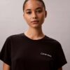 Set med T-shirt och shorts i viskos-bomullsblandning Set med T-shirt och shorts i viskos-bomullsblandning