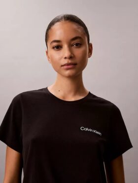 Set med T-shirt och shorts i viskos-bomullsblandning