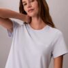 Set med T-shirt och shorts i viskos-bomullsblandning Set med T-shirt och shorts i viskos-bomullsblandning