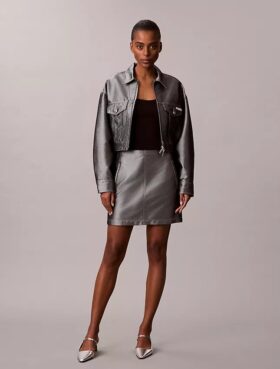 Shine Denim A-linjeformad kjol