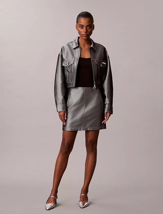 Shine Denim A-linjeformad kjol Shine Denim A-linjeformad kjol