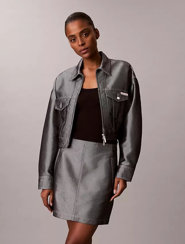 Shine Denim A-linjeformad kjol Shine Denim A-linjeformad kjol