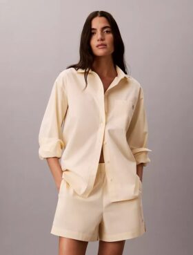 Shorts i bomullspoplin