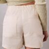 Shorts i bomullssatin