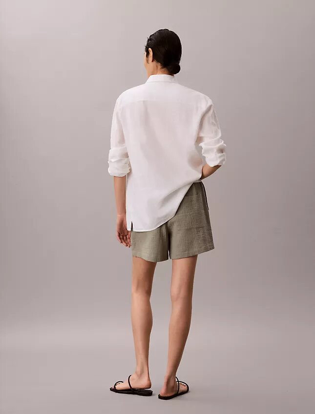 Shorts i dubbelvävd gasväv Shorts i dubbelvävd gasväv