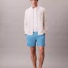 Shorts i linne och bomull