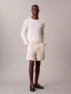 Shorts i linne och bomull