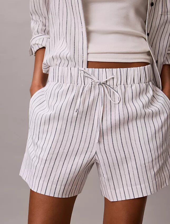Shorts i linne och bomull Shorts i linne och bomull