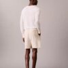 Shorts i linne och bomull