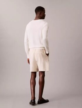 Shorts i linne och bomull