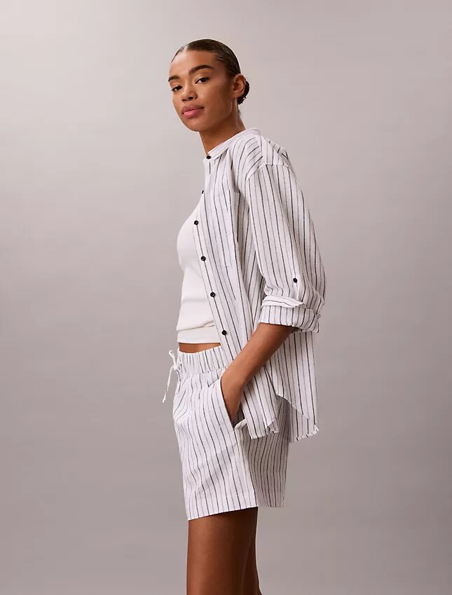 Shorts i linne och bomull Shorts i linne och bomull