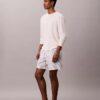 Shorts i linneblandning med ränder Shorts i linneblandning med ränder