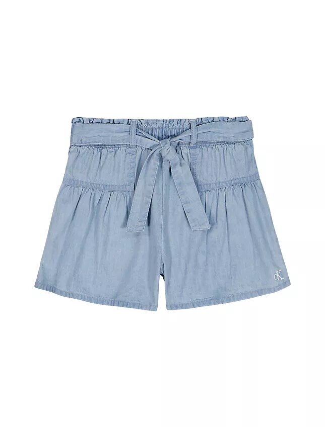 Shorts med knytband i midjan för flickor Shorts med knytband i midjan för flickor