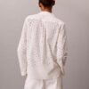 Skjorta med knappar och broderie anglaise Skjorta med knappar och broderie anglaise