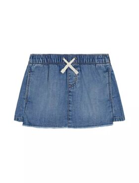 Skorts i denim med dragsko för flickor Skorts i denim med dragsko för flickor