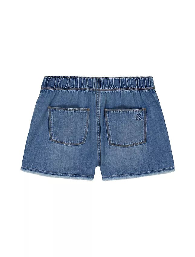 Skorts i denim med dragsko för flickor Skorts i denim med dragsko för flickor
