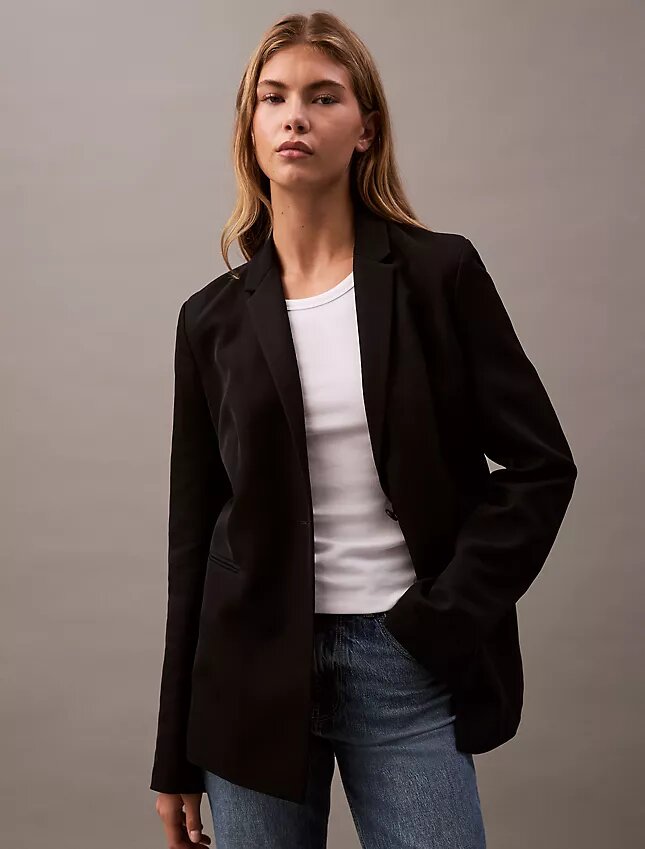 Skräddarsydd blazer i rayon Skräddarsydd blazer i rayon