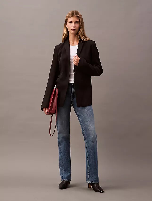 Skräddarsydd blazer i rayon Skräddarsydd blazer i rayon