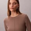 Skräddarsydd, slim fit-tunika i stickat Skräddarsydd, slim fit-tunika i stickat