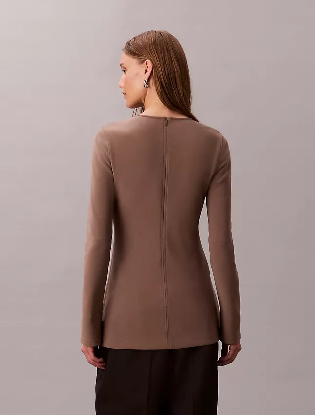 Skräddarsydd, slim fit-tunika i stickat Skräddarsydd, slim fit-tunika i stickat