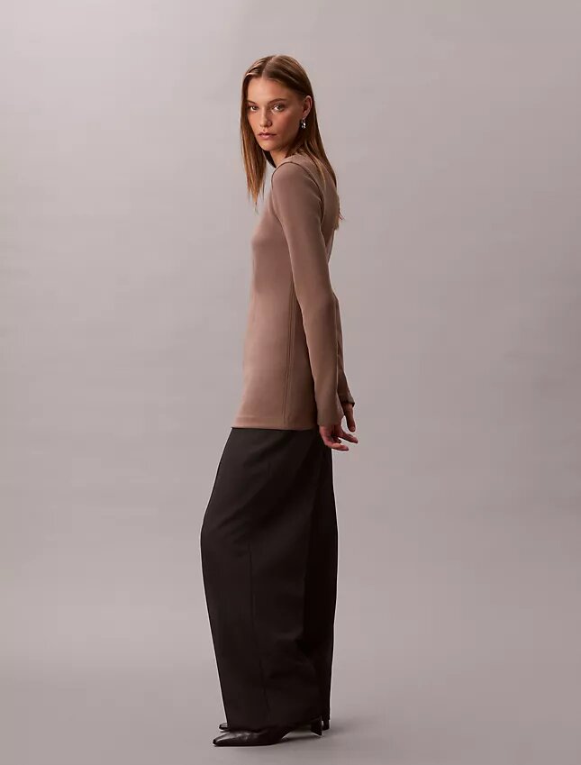 Skräddarsydd, slim fit-tunika i stickat Skräddarsydd, slim fit-tunika i stickat