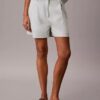 Skräddarsydda shorts i linneblandning Skräddarsydda shorts i linneblandning