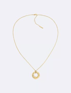Skulpturalt halsband med rund hänge Skulpturalt halsband med rund hänge