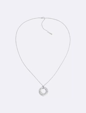 Skulpturalt halsband med rund hänge Skulpturalt halsband med rund hänge