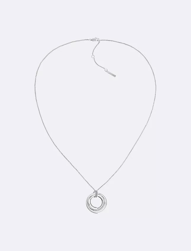 Skulpturalt halsband med rund hänge Skulpturalt halsband med rund hänge