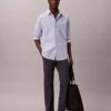 Slim fit-byxor i bomull Slim fit-byxor i bomull