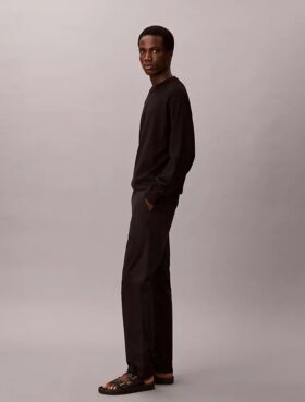 Slim fit-byxor i bomull Slim fit-byxor i bomull